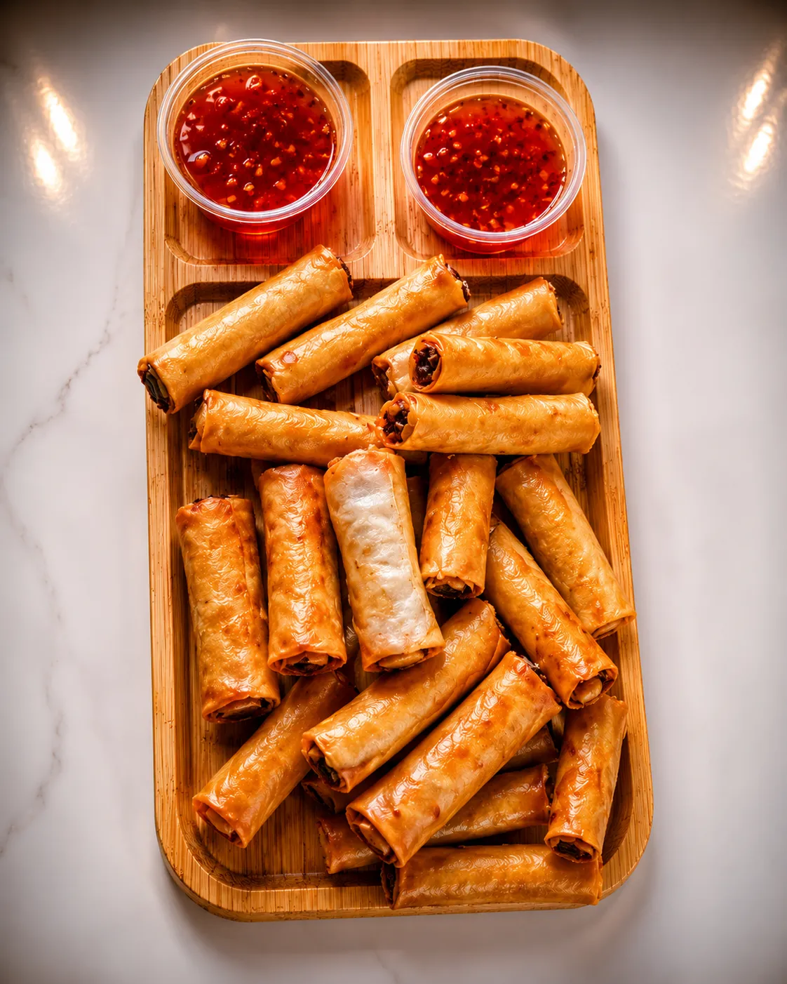 Ngohiong Cebu-style vegetable spring rolls at Jenmuel's Lechon Cebu and Grill Winnipeg